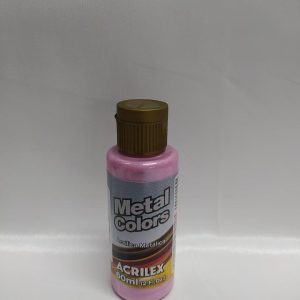 Tinta Acrilex Metal Colors 60ML Rosa 537