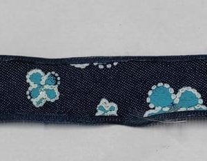 Fita Ganga com Flores Azuis