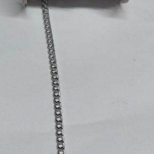 Corrente de Alumínio Prateado Nickel