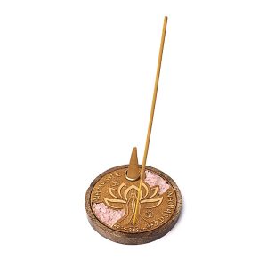 Incense burner sticks & cones Namaste rose quartz