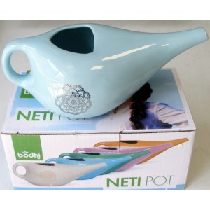 NETI POT – em Cerâmica ( MANDALA ) AQUA 