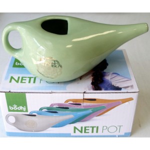 NETI POT – em Cerâmica ( MANDALA ) JADE